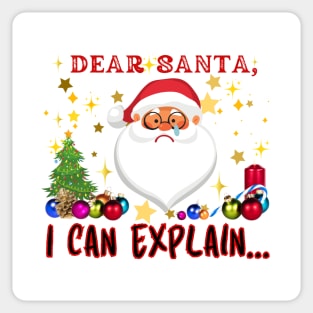 Christmas  gift idea, Santa humor sweater and more. Sticker